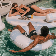 Vintage Tube Pool Float Blue